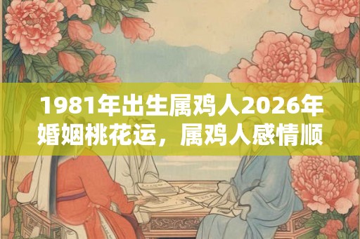 1981年出生属鸡人2026年婚姻桃花运，属鸡人感情顺利吗？