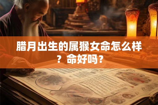 腊月出生的属猴女命怎么样？命好吗？