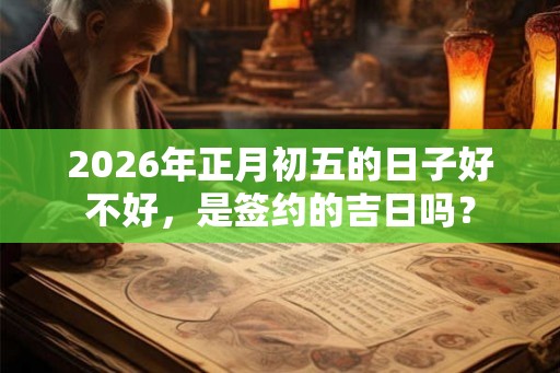 2026年正月初五的日子好不好，是签约的吉日吗？