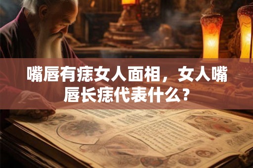 嘴唇有痣女人面相，女人嘴唇长痣代表什么？
