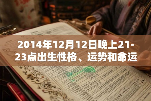 2014年12月12日晚上21-23点出生性格、运势和命运