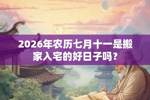 2026年农历七月十一是搬家入宅的好日子吗? 2026年农历七月十一是搬家入宅的好日子吗?