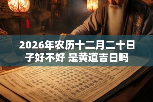 2026年农历十二月二十日子好不好 是黄道吉日吗