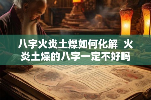 八字火炎土燥如何化解  火炎土燥的八字一定不好吗