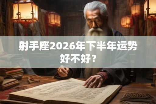 射手座2026年下半年运势好不好？