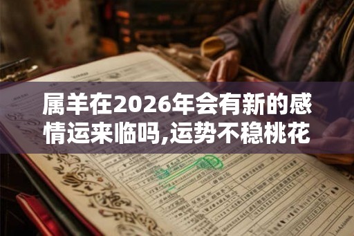 属羊在2026年会有新的感情运来临吗,运势不稳桃花少
