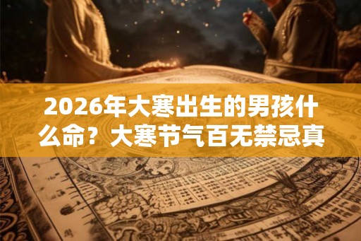 2026年大寒出生的男孩什么命？大寒节气百无禁忌真的吗？