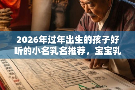 2026年过年出生的孩子好听的小名乳名推荐,宝宝乳名怎么取? 2026年过年出生的孩子好听的小名乳名推荐,宝宝乳名怎么取?