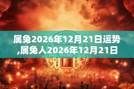 属兔2026年12月21日运势,属兔人2026年12月21日财运,生肖兔2026年12月21日运势