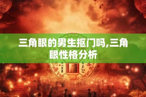 三角眼的男生抠门吗,三角眼性格分析