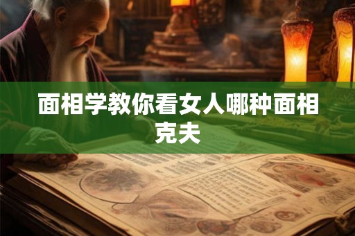 面相学教你看女人哪种面相克夫