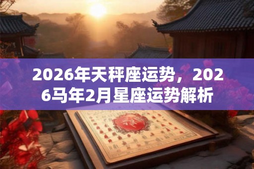 2026年天秤座运势,2026马年2月星座运势解析 2026年天秤座运势,2026马年2月星座运势解析