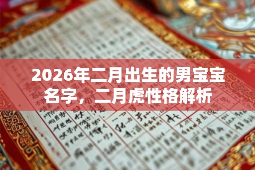 2026年二月出生的男宝宝名字,二月虎性格解析 2026年二月出生的男宝宝名字,二月虎性格解析