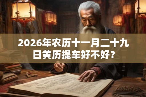 2026年农历十一月二十九日黄历提车好不好? 2026年农历十一月二十九日黄历提车好不好?