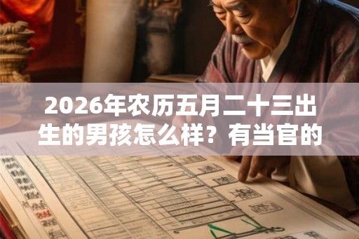 2026年农历五月二十三出生的男孩怎么样?有当官的命吗? 2026年农历五月二十三出生的男孩怎么样?有当官的命吗?
