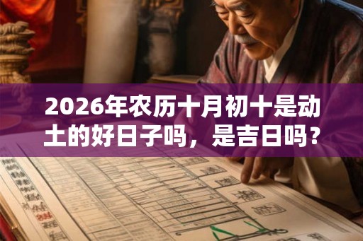 2026年农历十月初十是动土的好日子吗,是吉日吗? 2026年农历十月初十是动土的好日子吗,是吉日吗?