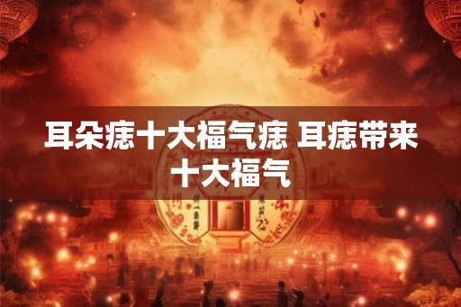 耳朵痣十大福气痣 耳痣带来十大福气