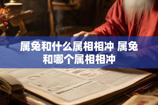 属兔和什么属相相冲 属兔和哪个属相相冲