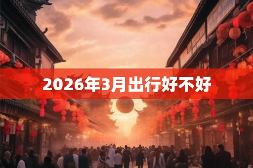 2026年3月出行好不好