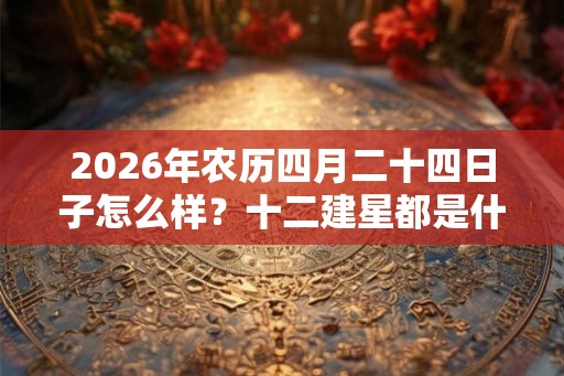 2026年农历四月二十四日子怎么样？十二建星都是什么意思？