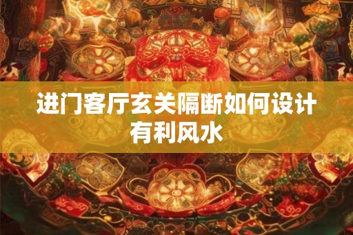 进门客厅玄关隔断如何设计有利风水