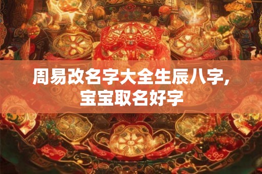周易改名字大全生辰八字,宝宝取名好字 周易改名字大全生辰八字,宝宝取名好字