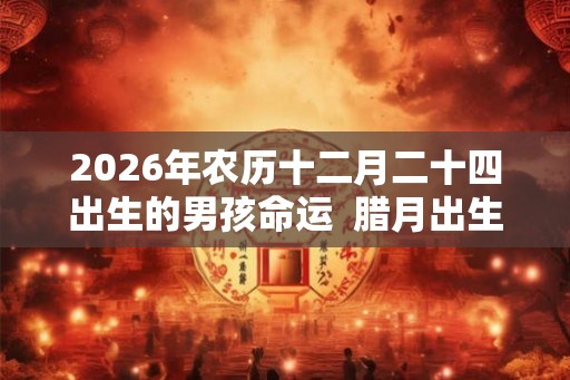 2026年农历十二月二十四出生的男孩命运  腊月出生如何