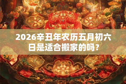 2026辛丑年农历五月初六日是适合搬家的吗？