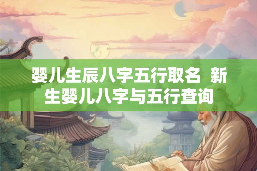 婴儿生辰八字五行取名 新生婴儿八字与五行查询 婴儿生辰八字五行取名 新生婴儿八字与五行查询