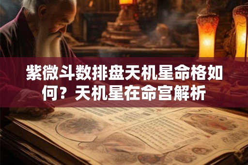 紫微斗数排盘天机星命格如何？天机星在命宫解析
