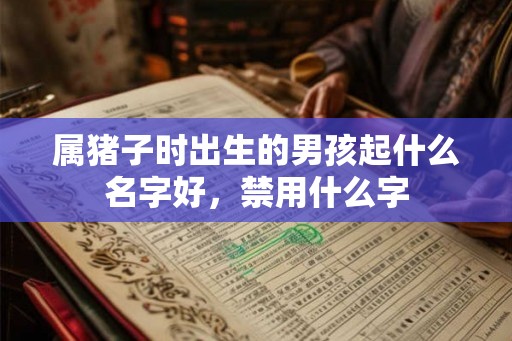 属猪子时出生的男孩起什么名字好，禁用什么字