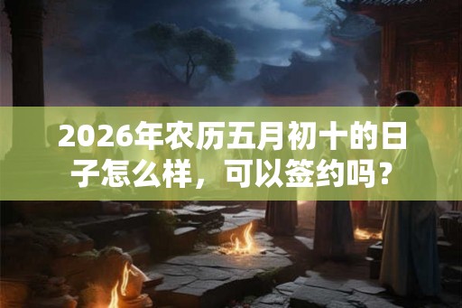 2026年农历五月初十的日子怎么样,可以签约吗? 2026年农历五月初十的日子怎么样,可以签约吗?