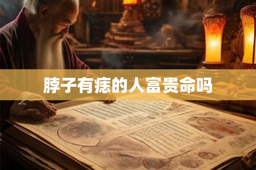 脖子有痣的人富贵命吗