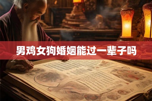 男鸡女狗婚姻能过一辈子吗
