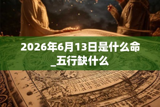 2026年6月13日是什么命_五行缺什么