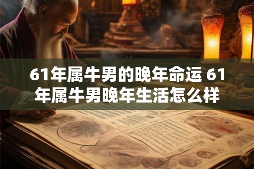 61年属牛男的晚年命运 61年属牛男晚年生活怎么样