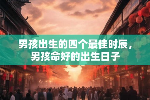 男孩出生的四个最佳时辰，男孩命好的出生日子