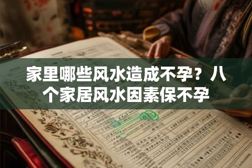 家里哪些风水造成不孕？八个家居风水因素保不孕