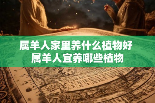 属羊人家里养什么植物好 属羊人宜养哪些植物