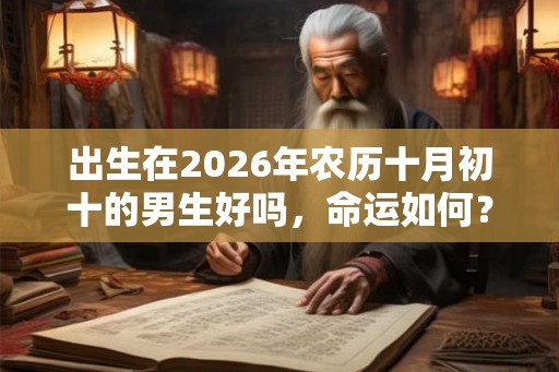 出生在2026年农历十月初十的男生好吗，命运如何？