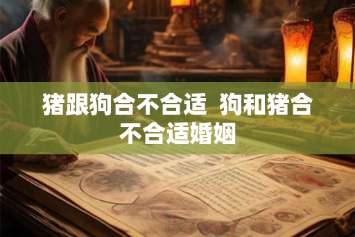 猪跟狗合不合适 狗和猪合不合适婚姻 猪跟狗合不合适 狗和猪合不合适婚姻