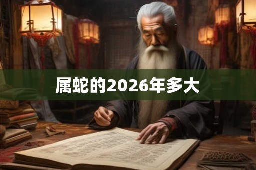属蛇的2026年多大 属蛇的2026年多大