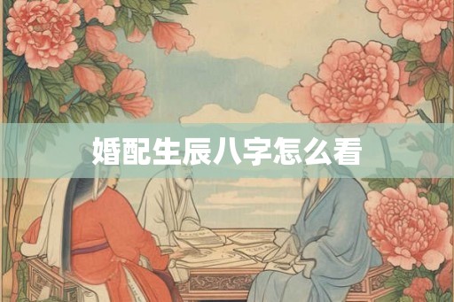 婚配生辰八字怎么看