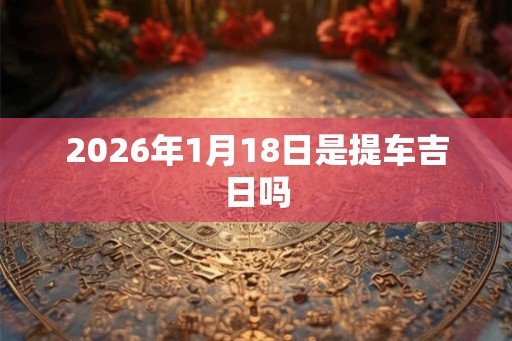 2026年1月18日是提车吉日吗
