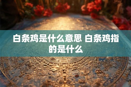 白条鸡是什么意思 白条鸡指的是什么
