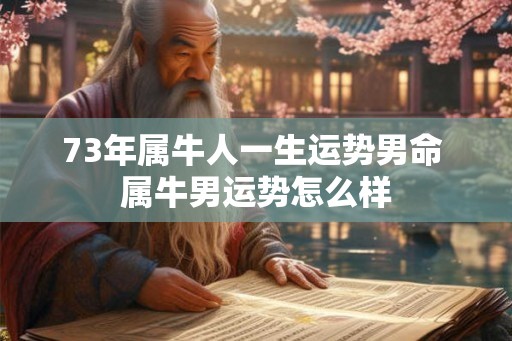 73年属牛人一生运势男命 属牛男运势怎么样