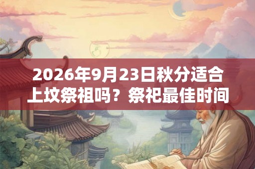 2026年9月23日秋分适合上坟祭祖吗？祭祀最佳时间？
