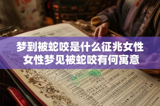 梦到被蛇咬是什么征兆女性 女性梦见被蛇咬有何寓意