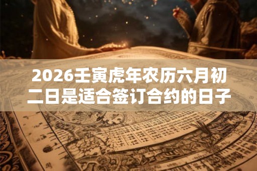 2026壬寅虎年农历六月初二日是适合签订合约的日子吗? 2026壬寅虎年农历六月初二日是适合签订合约的日子吗?