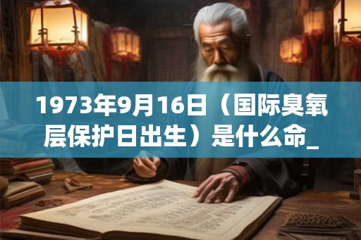 1973年9月16日(国际臭氧层保护日出生)是什么命_命运如何 1973年9月16日(国际臭氧层保护日出生)是什么命_命运如何